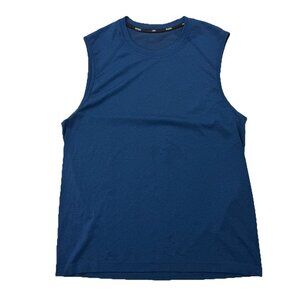 Rhone Mens M Blue Workout Vented Tank Top Shirt